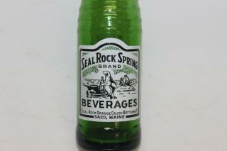 Seal Rock Spring Beverages Soda Bottle,  Saco,  Maine 1965