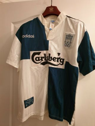 Liverpool Fc Vintage Retro Shirt Top 1995 - 96 Away L Large Product