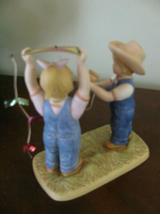 Denim Days Figurine Let ' s Fly a Kite Home Interiors and Gifts 15000 - 05 w/tag 3