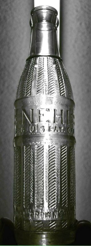 Ponca City Oklahoma Embossed Nehi Soda Bottle 1930 