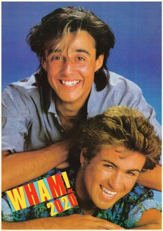 2020 Wall Calendar [12 Pages A4] Wham George Michael Music Poster Photo M1290