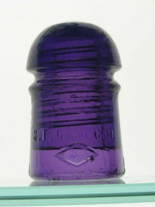 Cd 102 [80] B.  T.  Co.  Of Canada / [diamond] Royal Purple Glass Telephone Insulator