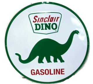 Large Vintage Style 24 " Sinclair Dino Gas Station Signs Man Cave Garage Decor