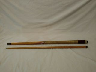 Unbranded Vintage 59” 19oz Pool Cue Stick Two Piece