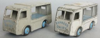 Dinky Toys N.  C.  B Express Dairy Electric Van No.  30v & No.  491