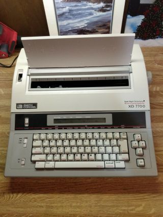 Smith Corona Xd7700 Spell Right Dictionary Electronic Typewriter &