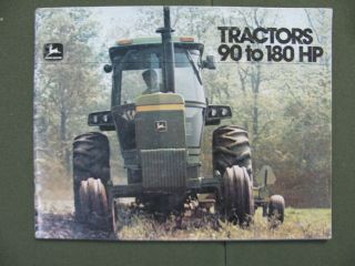 1979 John Deere Tractor Sales Brochure Tractors 90 To 180 Hp 4040 4240 4440 4640