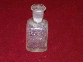 Vintage Antique Larkin Soap Co Buffalo Ny Embossed Clear Glass Bottle