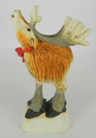 David Frykman " Oh The Joy " Df 1031 Signed Moose Figurine 1994