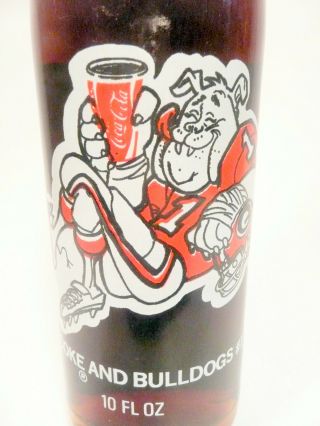 Vintage Acl Soda Pop Bottle: Full Coca - Cola / 1980 Georgia Bulldogs - 10 Oz