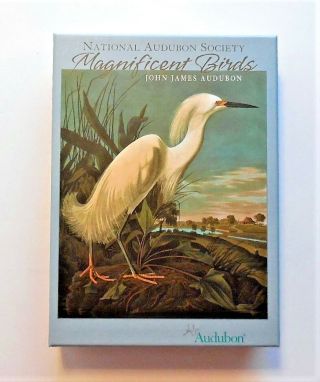 Nwt Magnificent Birds: Audubon 20 Boxed 5 X 7 Note Cards W Envelopes 4 Designs