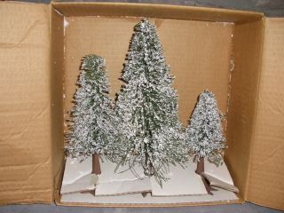 Dept.  56 Christmas In The City - Frosted Pine Trees (set Of 3 Size Vary)