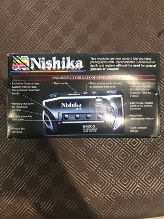 3 - D Nishika N9000 Vintage Camera Exclusive Quadra Lens System - [WITH BOX] 3