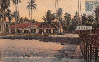 Singapore Malaya Tanjong Katong Sea View Hotel Vintage Postcard Ji658472