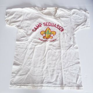 Vintage Boy Scouts Of America Camp Sequassen T - Shirt Hartford Ct Quinnipiac