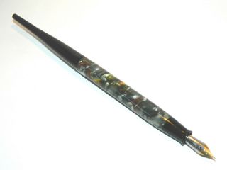 Vintage Celluloid Desk Fountain Pen Made In Italy 1930 