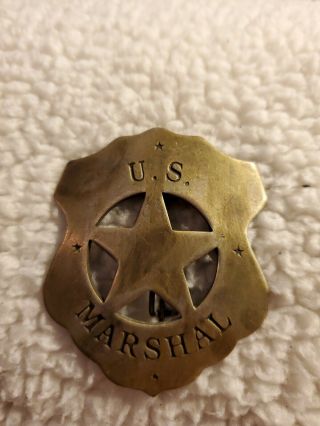 Very Old Authentic U.  S Marshal Badge.