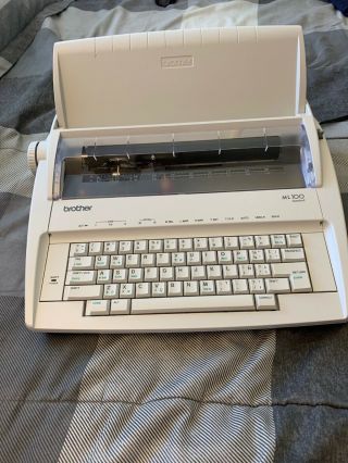 Brother Model Ml100 Standard Electric Typewriter - Fully Functional