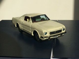 Vintage HAJI Mustang Tin Friction Toy Car JAPAN 2