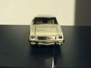 Vintage HAJI Mustang Tin Friction Toy Car JAPAN 3