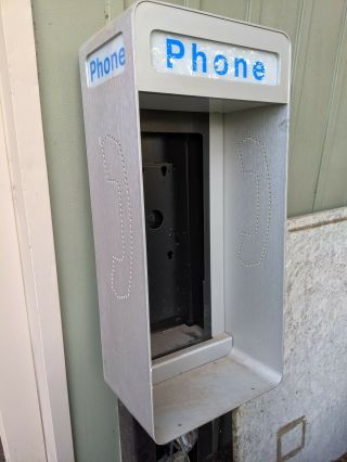 Vintage Standing Phone Booth With Stand