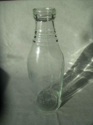 Vintage German 1 Quart Bottle - Meierei C.  Bolle