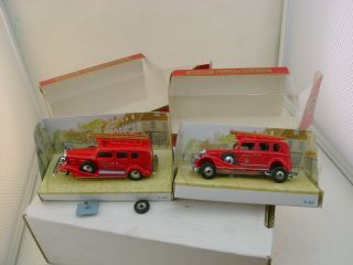 1991 Matchbox Models Of Yesteryear 1:46 Y - 61 2 1933 Cadillac Fire Engine
