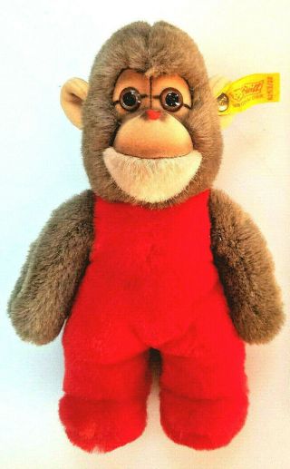 Vintage Steif Toldi Monkey/chimp Jocko Toy With Squeaker