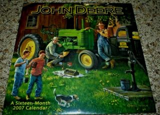 John Deere 16 Month 2007 Calendar - Artwork By Charles Freitag