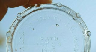 Vintage PAT ' D OCT 24 1905 LID for Fruit Jar 3 1/4 