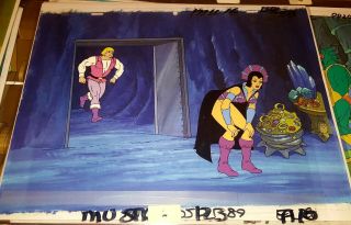 Masters Of The Universe Production Cels Prince Adam Evil - Lyn He - Man Skeletor