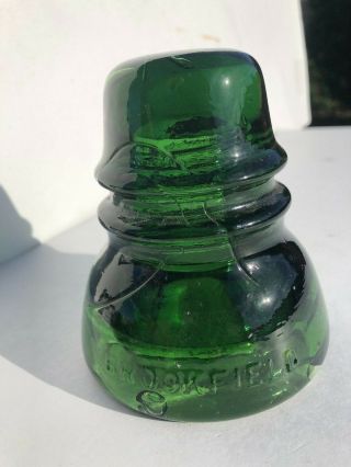 Emerald Green Glass Insulator Cd 152