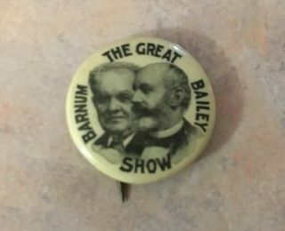 Vintage The Great Barnum & Bailey Show Pinback Button