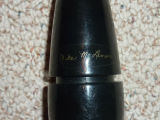 VINTAGE MIKE MCLEMORE BLACK ACRYLIC DUCK CALL - SIGNED 3