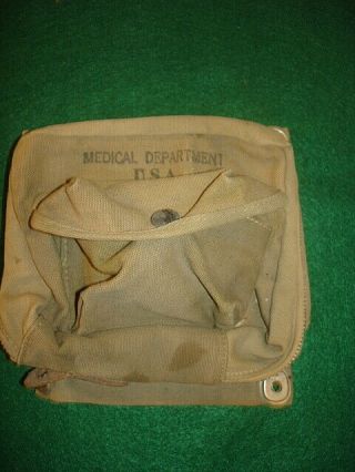 Wwii Us Aeronautic First Aid Kit Case,  Second Pattern,  Medical Department Usa