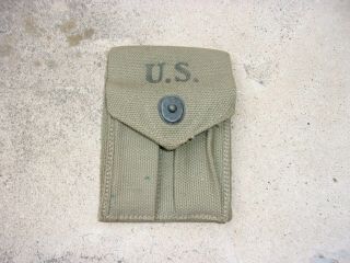 Ww2 Gi M1923 Mag Pouch For M1911/m1911a1.  45 Pistols - - 1942 Date - -