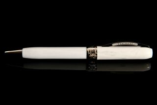 Visconti Rembrandt Classic Ballpoint Pen In White Color.