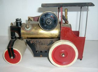 Vintage Metal Steam Roller Tractor Engine