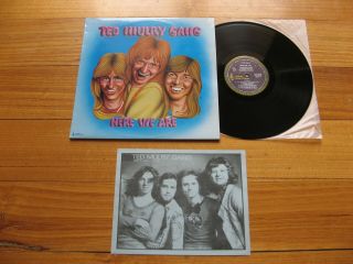Ted Mulry Gang Tmg - Here We Are Lp - 1974 Oz Blue Roo Albert - Plus Promo Flyer