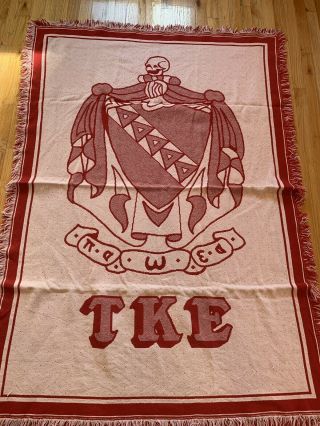 Tke (tau Kappa Epsilon Teke) Woven Blanket