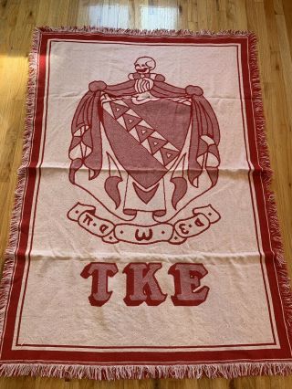 TKE (Tau Kappa Epsilon TEKE) woven blanket 2