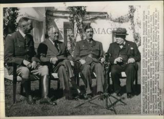 1943 Press Photo Allied Leaders Attend Casablanca Summit Meeting - Hcw17008