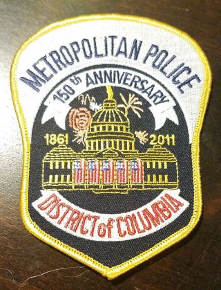 Washington D.  C.  Metropolitan Police 150th Anniversary Patch