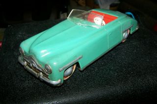 DISTLER Convertible 1950s Tin CLOCKWORK Toy Car 3 - Speed US ZONE Germany 2