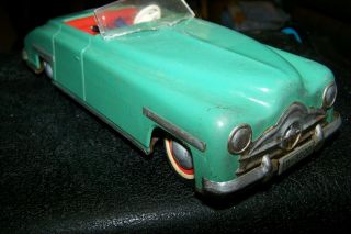 DISTLER Convertible 1950s Tin CLOCKWORK Toy Car 3 - Speed US ZONE Germany 3