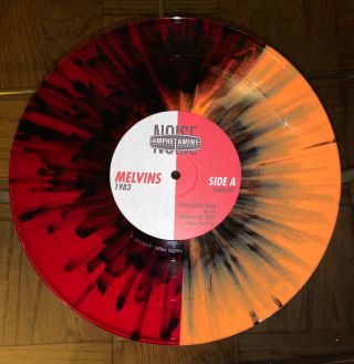 Melvins 1983 10” Vinyl Lp Amphetamine Reptile Clear Red Splatter Orange Amrep