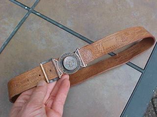 Boy Scout 1950s / 60s Belt And Buckle