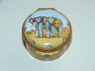 Halcyon Days Enamel Trinket Box The Metropolitan Opera Animals Elephant