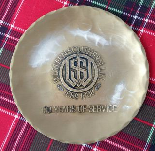 Western Southern Insurance 100 Yr.  Service Bronze Plate Natale Leesburg,