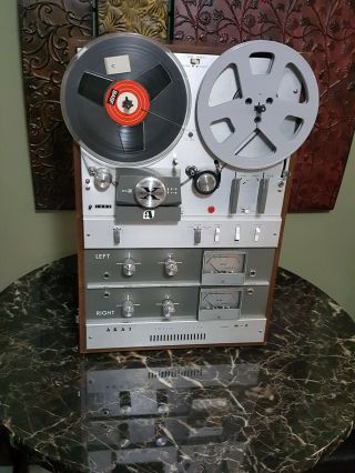 Vintage Akai M - 9 Reel To Reel Tape Deck In